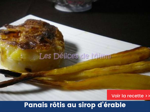 Panais rôtis au sirop d’érable